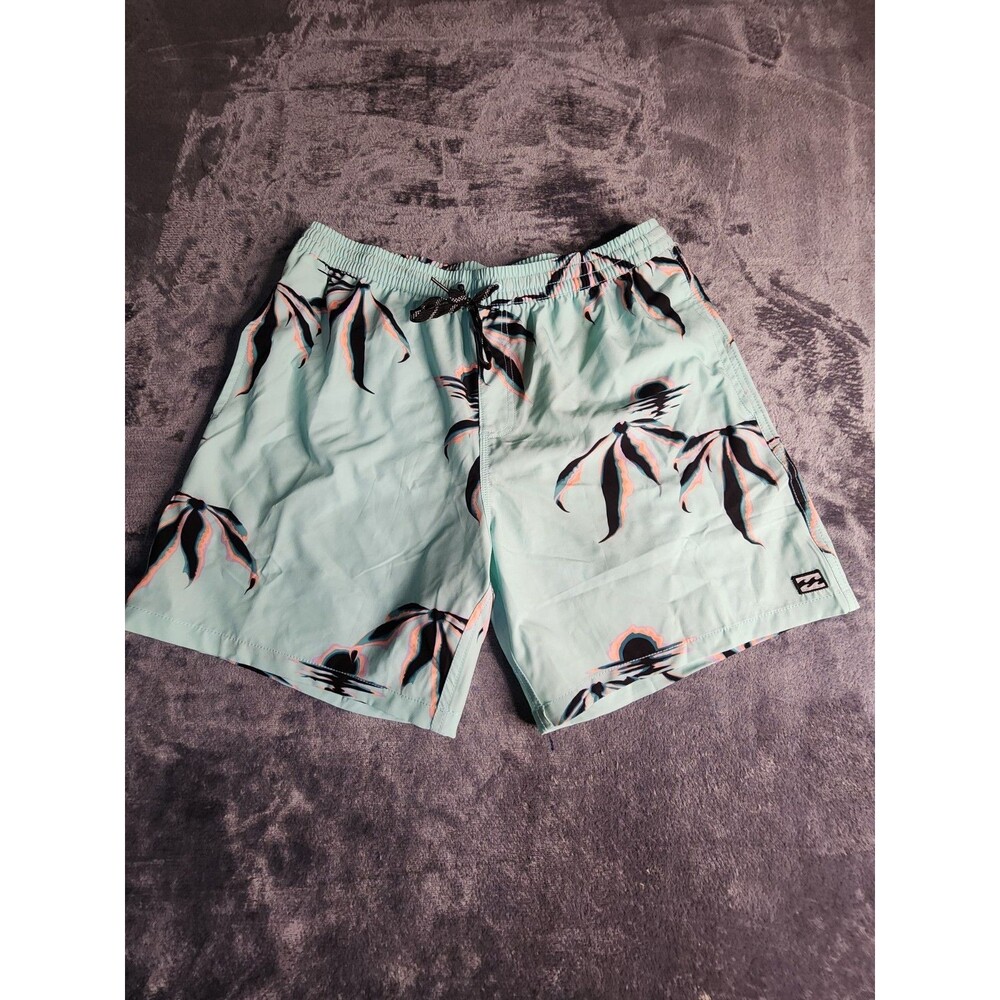Billabong Swim Trunks Men Hazy Days Layback Aqua Size XL